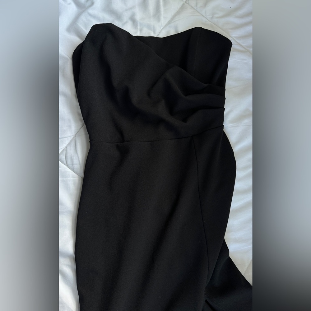 Windsor black tie formal black dress with slit - Picture 2 of 4